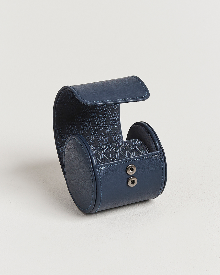 Herre | Ure- & smykkeæsker | WOLF | Single Watch Roll Earth Midnight Blue