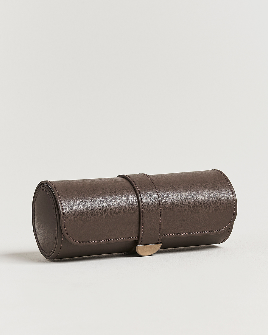 Herre | Ure- & smykkeæsker | WOLF | Triple Watch Roll Earth Coffee