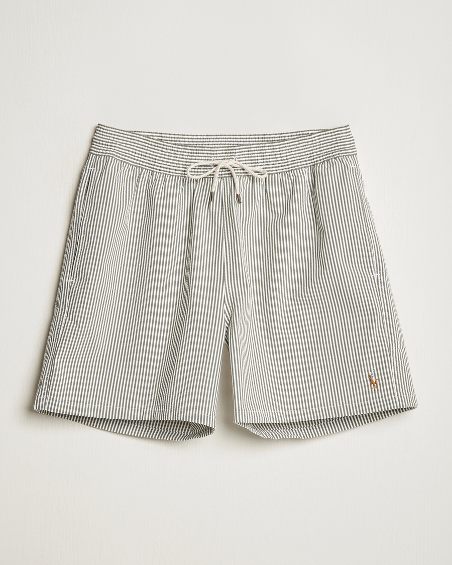 Herre | Badebukser | Polo Ralph Lauren | Traveler Seersucker Swimshorts New Olive