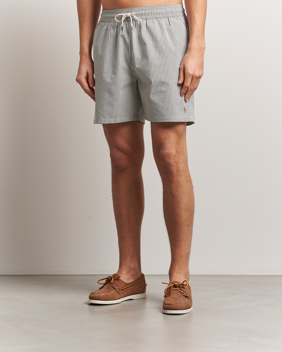 Herre | Badebukser | Polo Ralph Lauren | Traveler Seersucker Swimshorts New Olive
