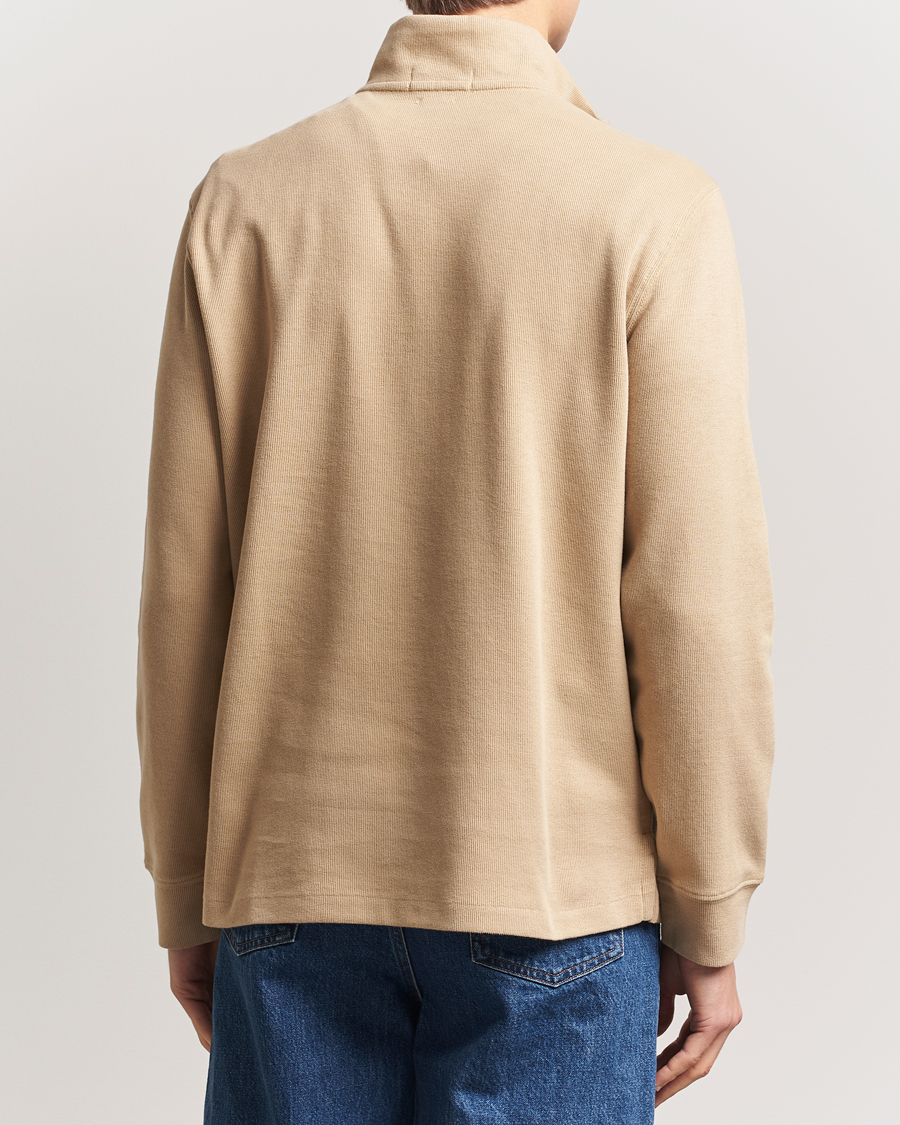 Herre | Trøjer | Polo Ralph Lauren | Double Knit Jaquard Half Zip Sweater Coastal Beige