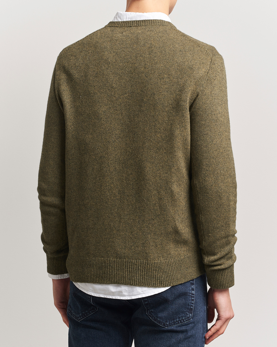Herre | Trøjer | Polo Ralph Lauren | Cotton/Wool Pullover Cargo Olive Heahter