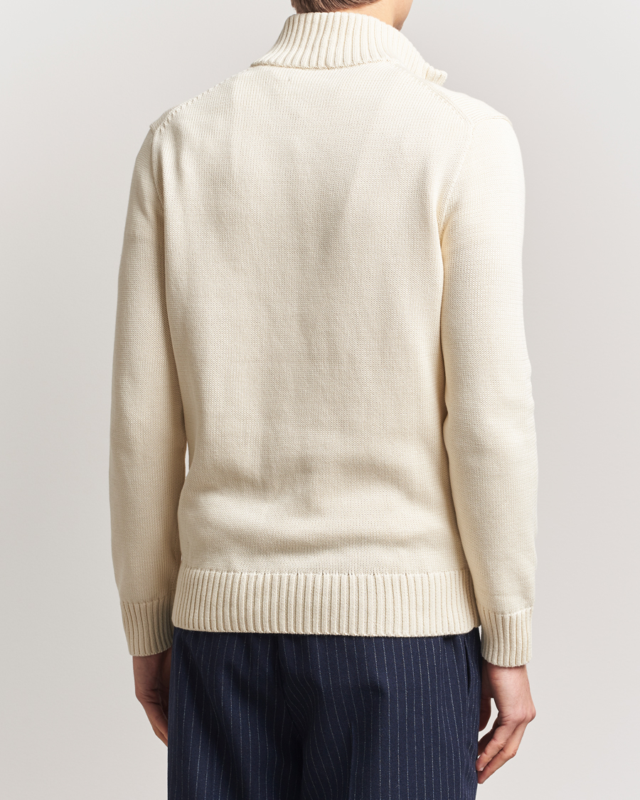 Herre | Trøjer | Polo Ralph Lauren | Cotton Pullover Half Zip Andover Cream