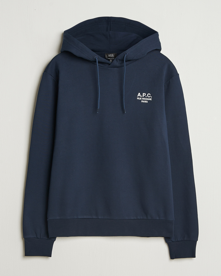 Herre | Trøjer | A.P.C. | Rue Madame Hoodie Dark Navy