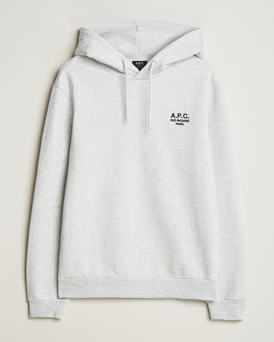 Herre | Trøjer | A.P.C. | Rue Madame Hoodie Heather Grey/Black