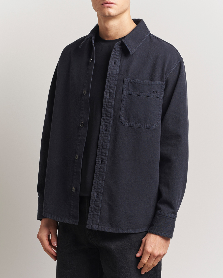 Herre | Skjorter | A.P.C. | Basile Denim Overshirt Dark Navy