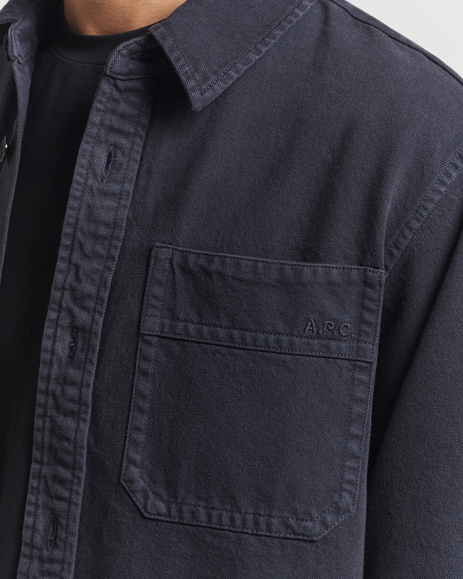 Herre | Skjorter | A.P.C. | Basile Denim Overshirt Dark Navy