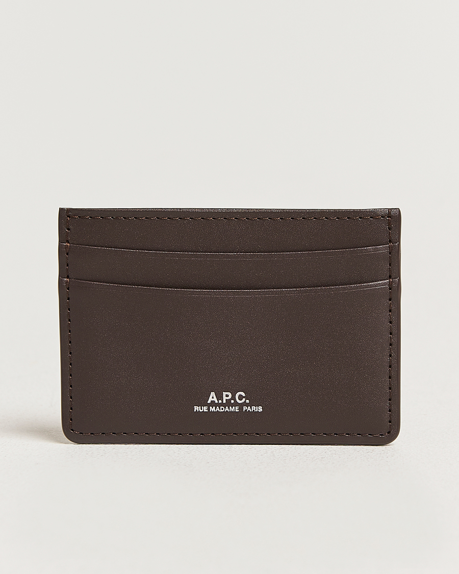 Herre | Punge | A.P.C. | A.P.C.Calf Leather Card HolderDark Brown