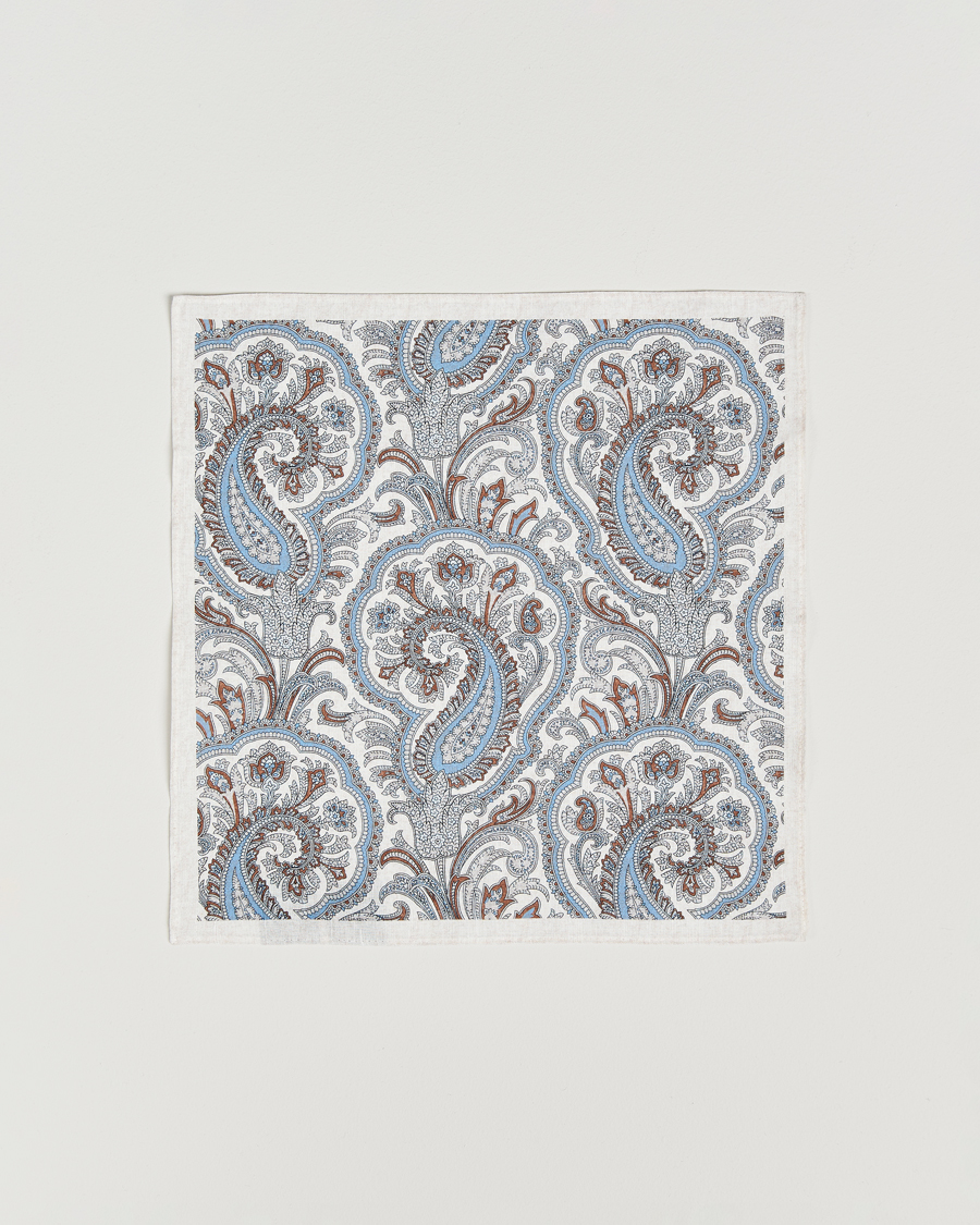 Herre | Slips | Amanda Christensen | Box Set Printed Silk 8cm Tie With Pocket Square Brown