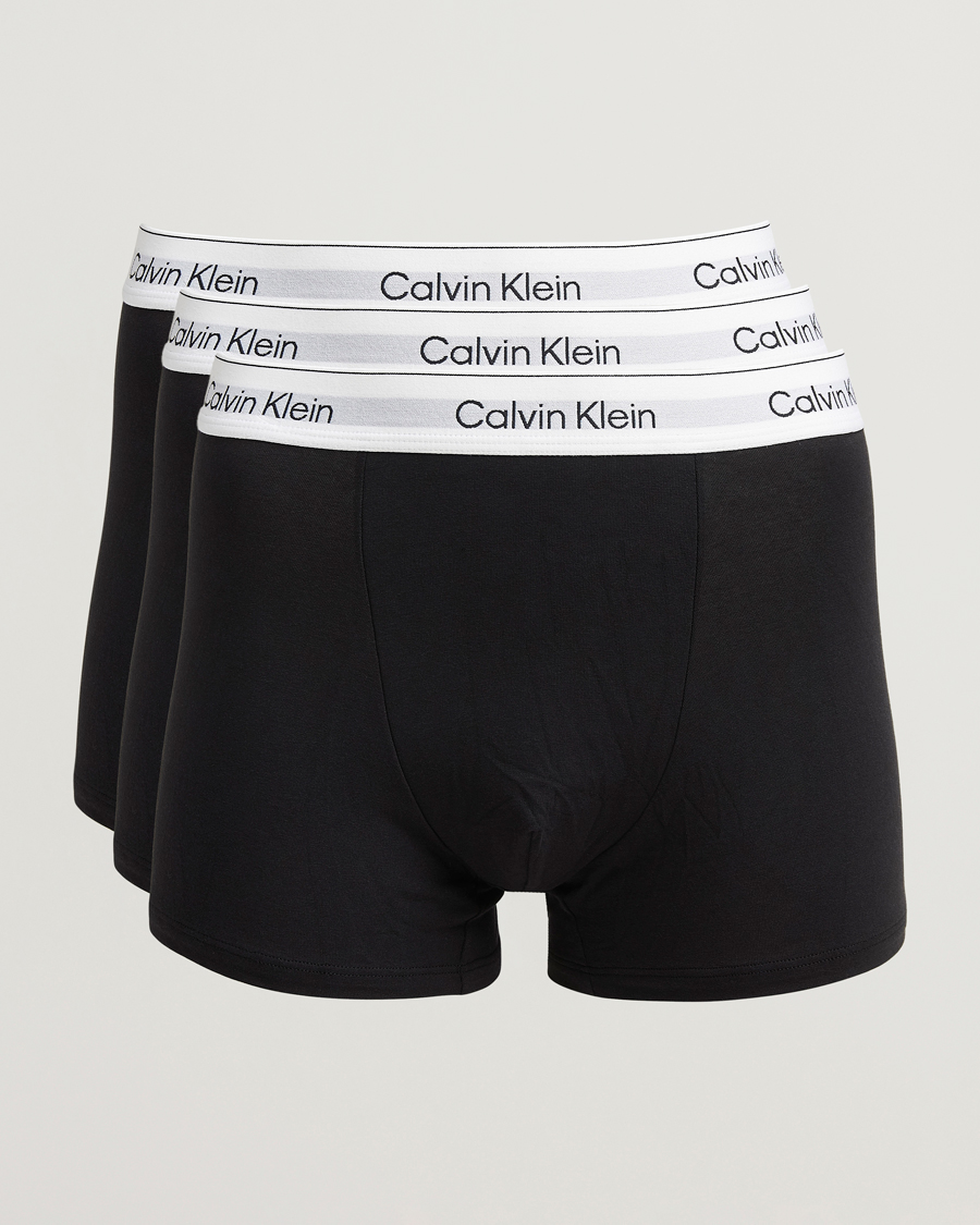 Herre | Undertøj | Calvin Klein | 3-Pack Icon Cotton Stretch Relaxed Trunk Black