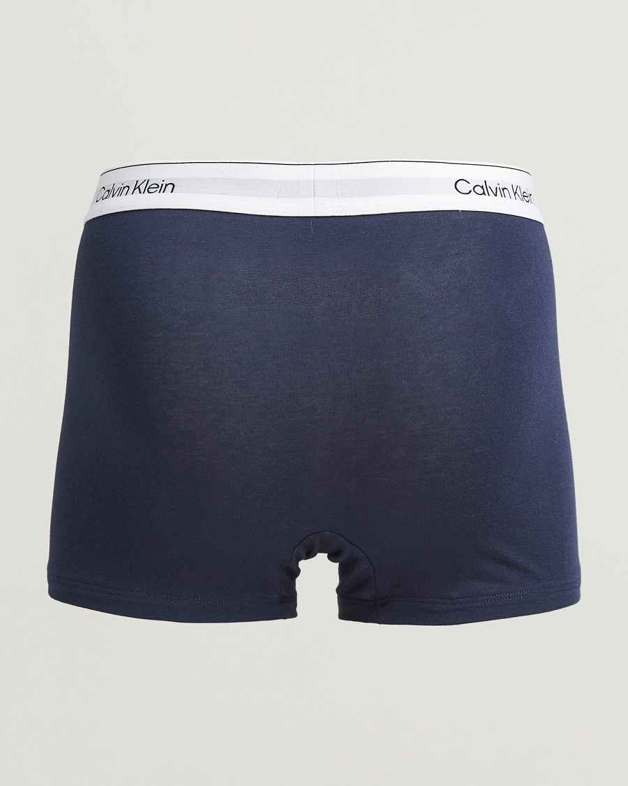 Herre | Undertøj | Calvin Klein | 3-Pack Icon Cotton Stretch Relaxed Trunk Blue/Grey/Green