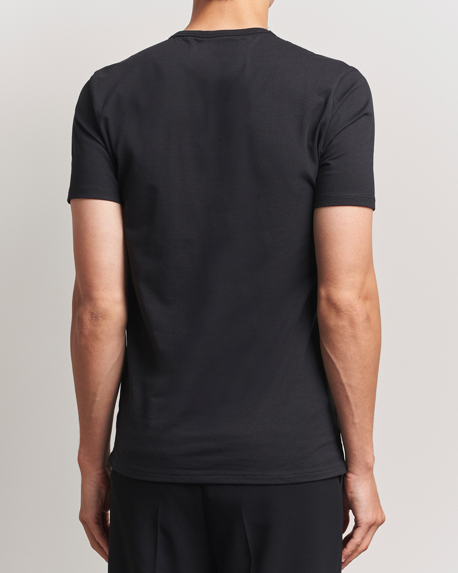 Herre | T-Shirts | Calvin Klein | 3-Pack Cotton Stretch Crew Neck T-Shirt Black