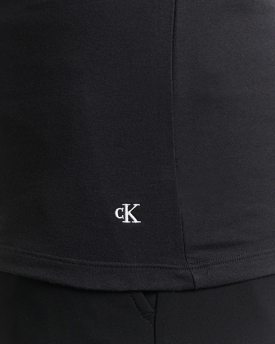 Herre | T-Shirts | Calvin Klein | 3-Pack Cotton Stretch V-Neck T-Shirt Black
