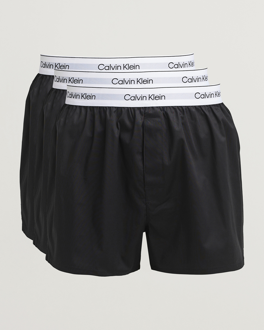 Herre | Undertøj | Calvin Klein | 3-Pack Cotton Boxer Shorts Black