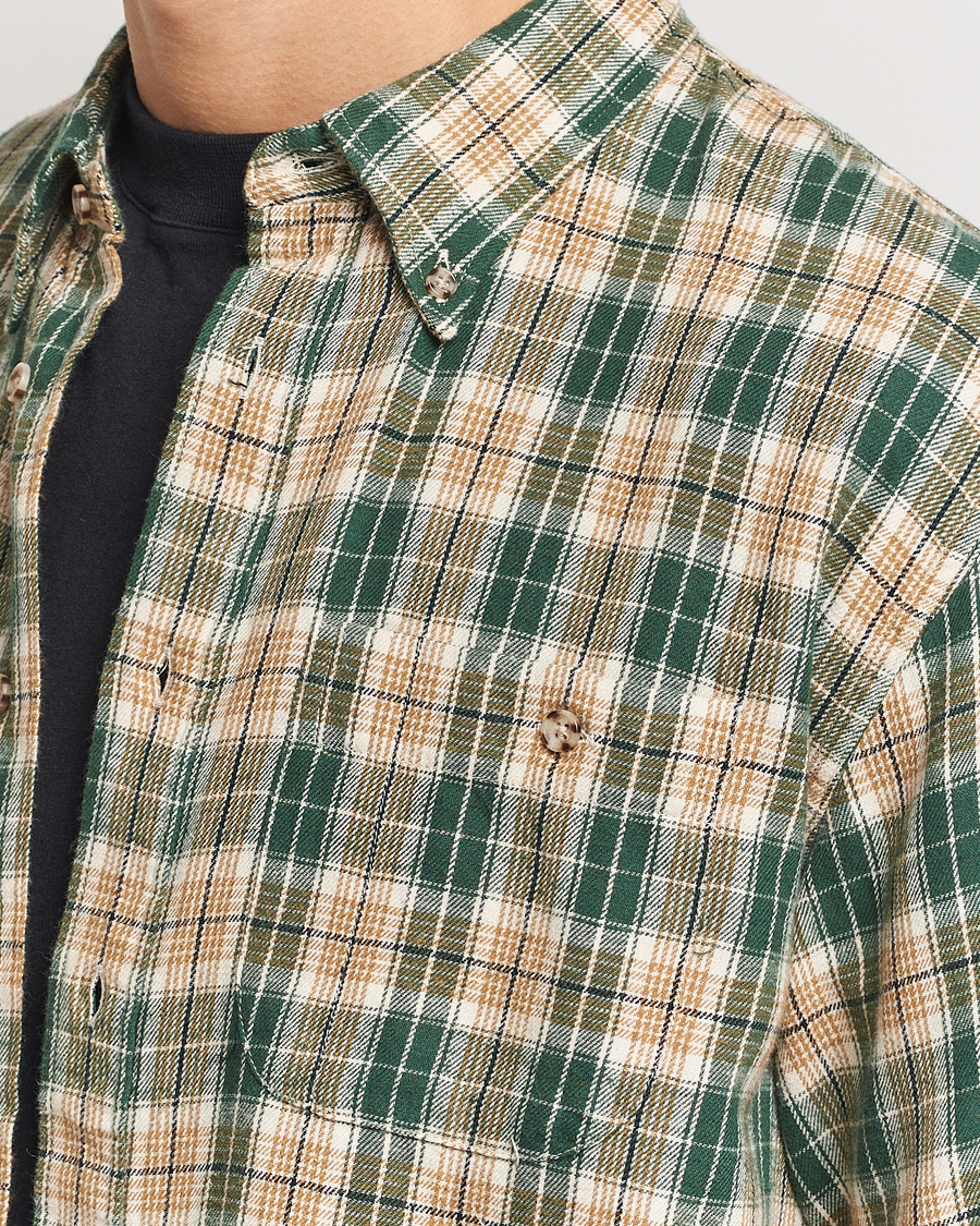 Herre | Skjorter | Nudie Jeans | Julian Checked Farmers Shirt Racing Green