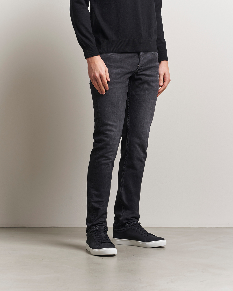 Herre | Jeans | Replay | Grover Straight Fit Stretch Jeans Washed Black