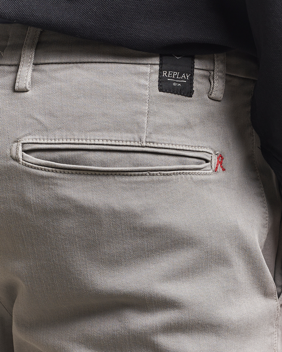 Herre | Bukser | Replay | Benni Hyperflex X-Lite Chinos Dim Grey