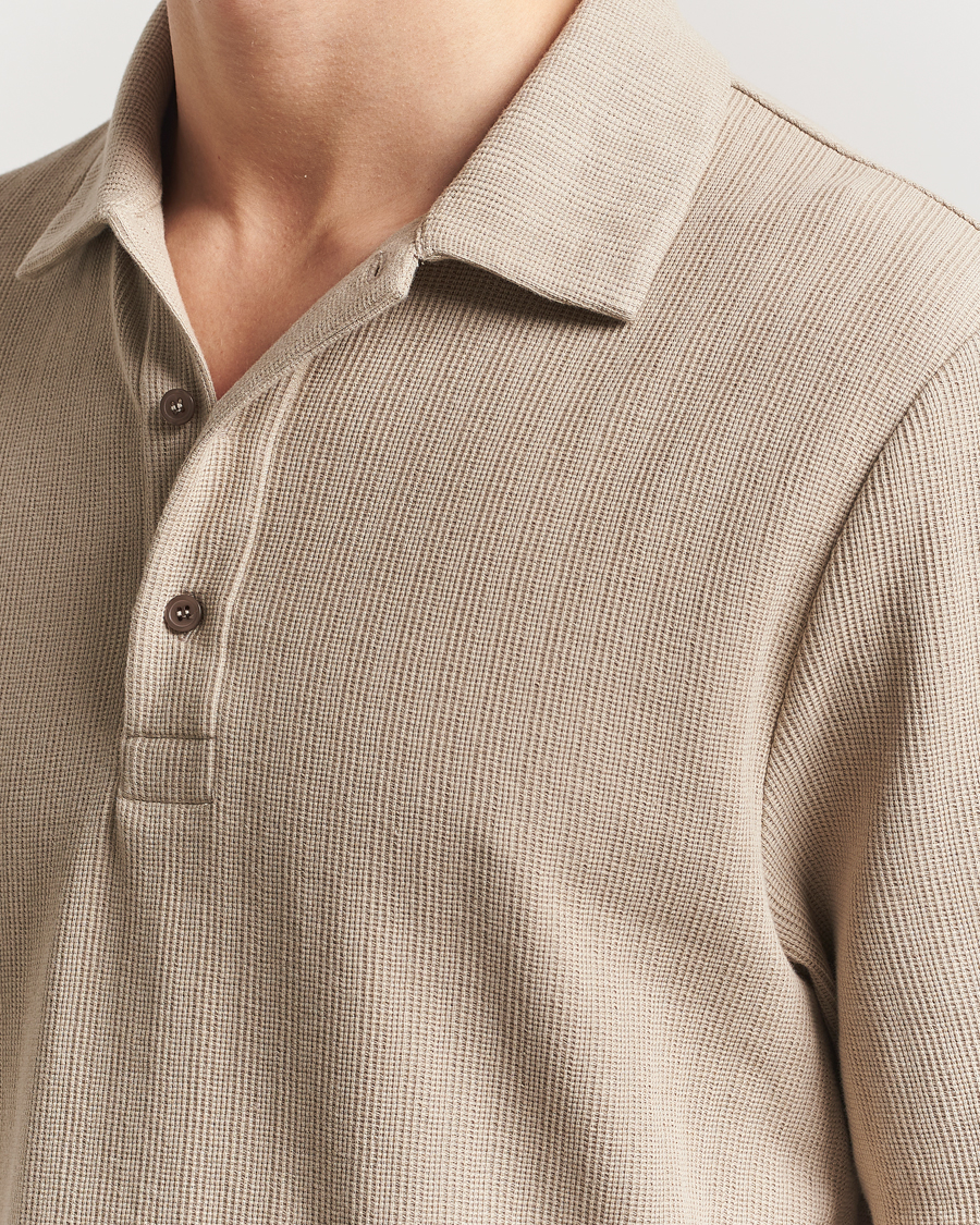 Herre | Polotrøjer | Filippa K | Cotton Jersey Polo Faded Khaki