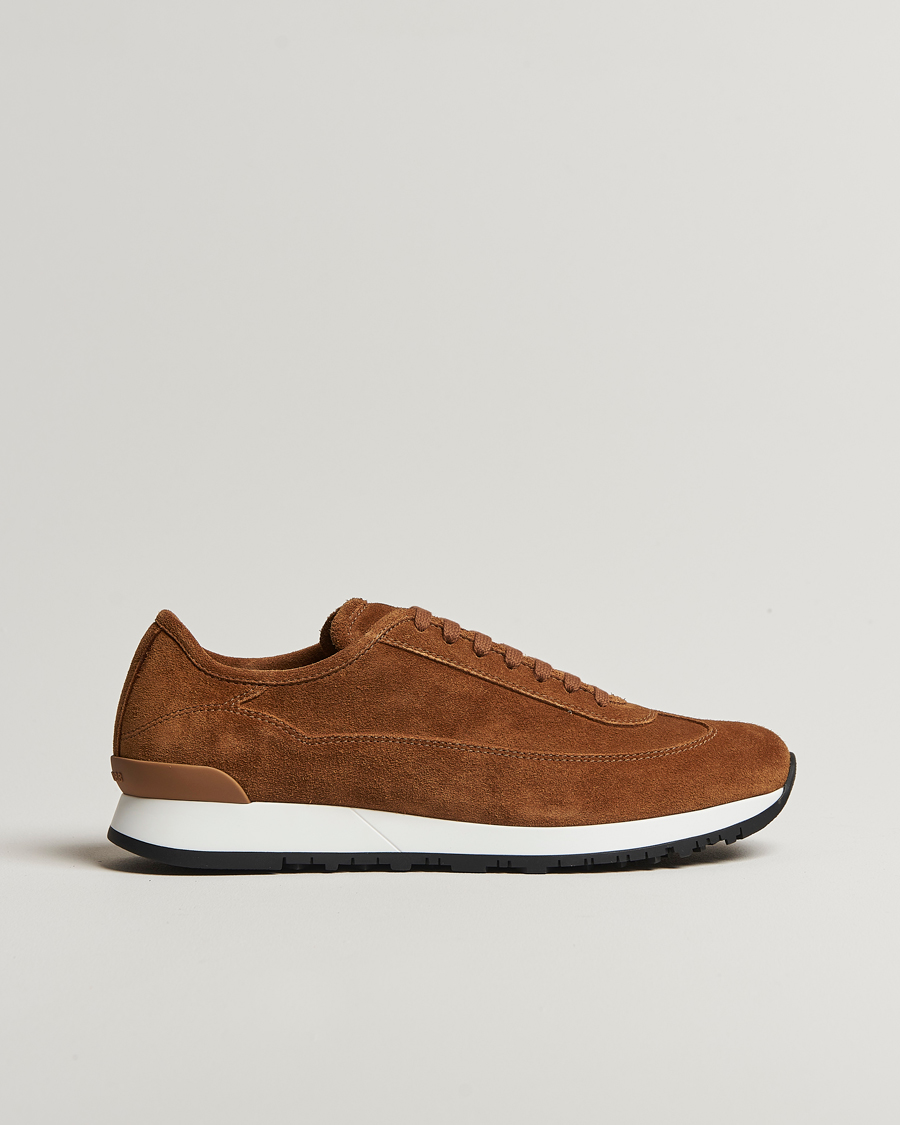 Herre | Sneakers | John Lobb | Foundry Luxury Running Sneakers Tobacco
