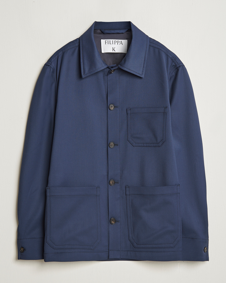 Herre | Jakker | Filippa K | Work Shirt Jacket Dusk Blue