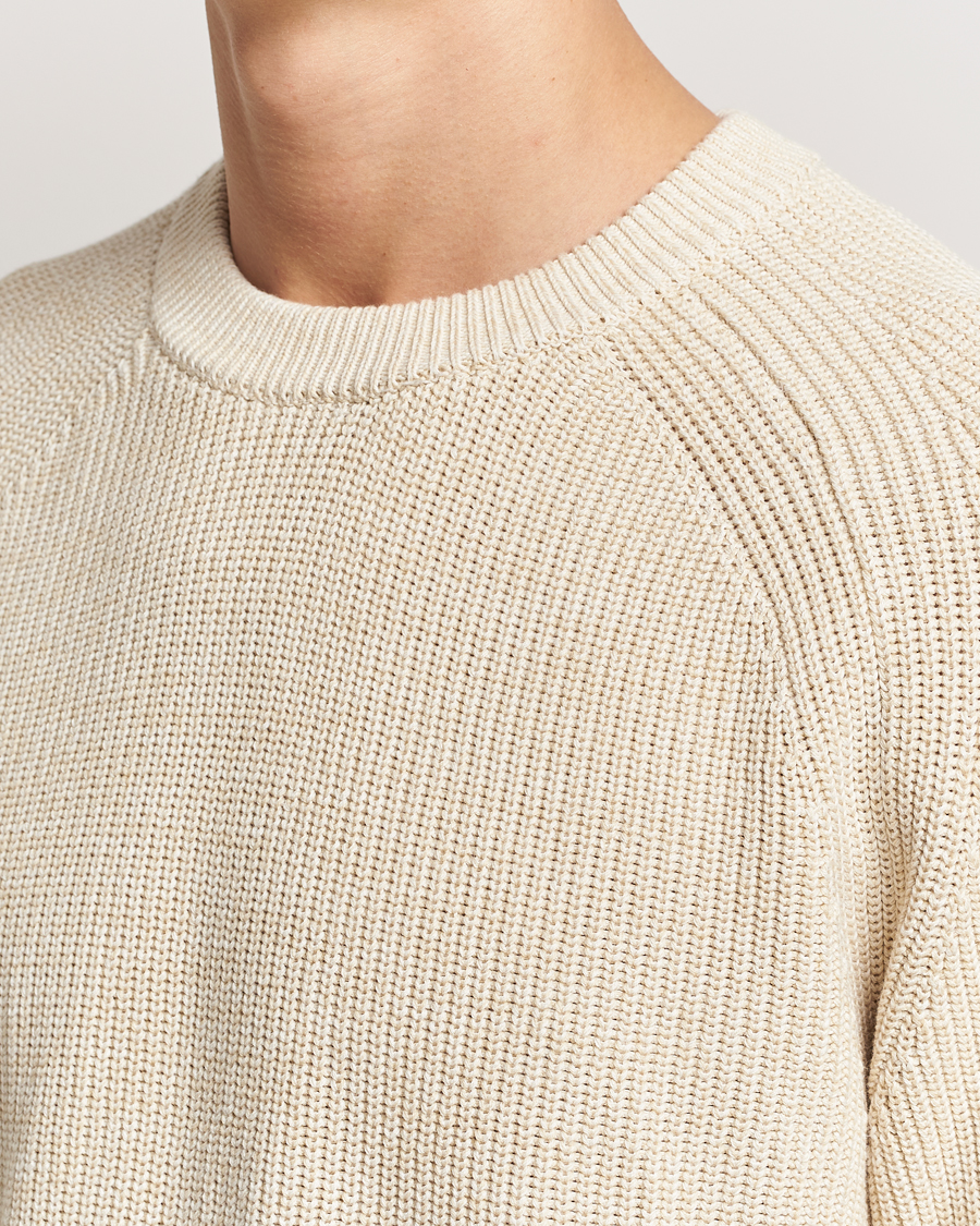 Herre | Trøjer | NN07 | Jacobo Cotton Knitted Sweater Ivory