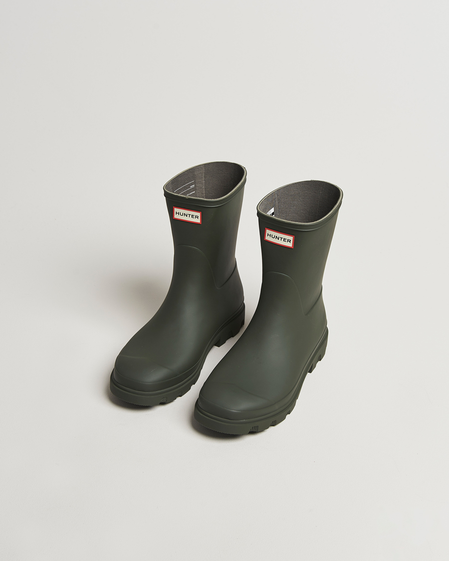 Herre | Galocher & Gummistøvler | Hunter Boots | Downpour Short Boot Dark Olive