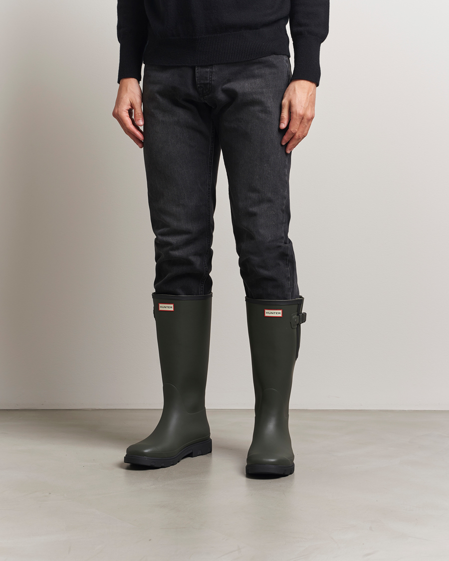 Herre | Galocher & Gummistøvler | Hunter Boots | Downpour Adjustable Boot Dark Olive
