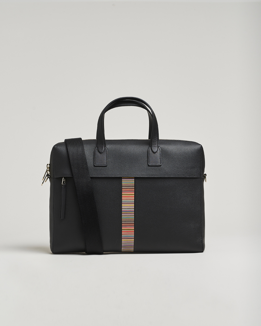 Herre | Tasker | Paul Smith | Paul SmithSignature Trim BriefcaseBlack
