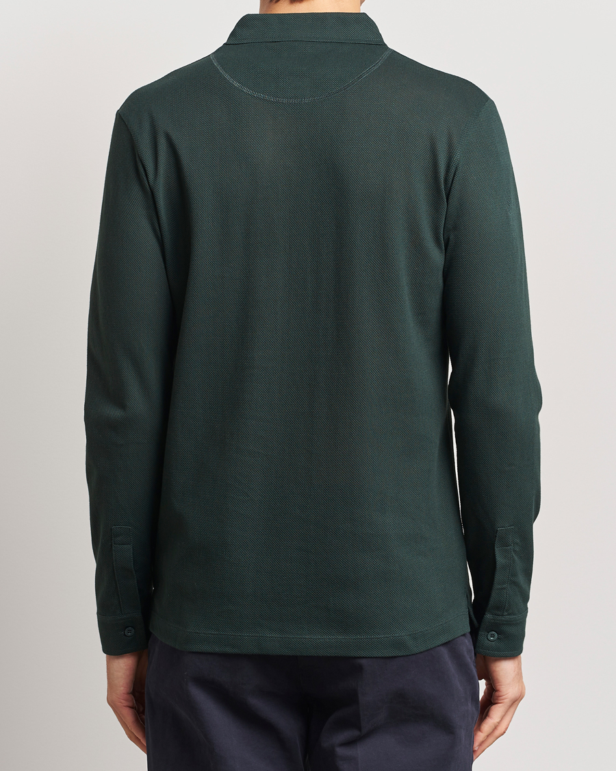 Herre | Trøjer | Sunspel | Long Sleeve Riviera Polo Shirt Holly Green
