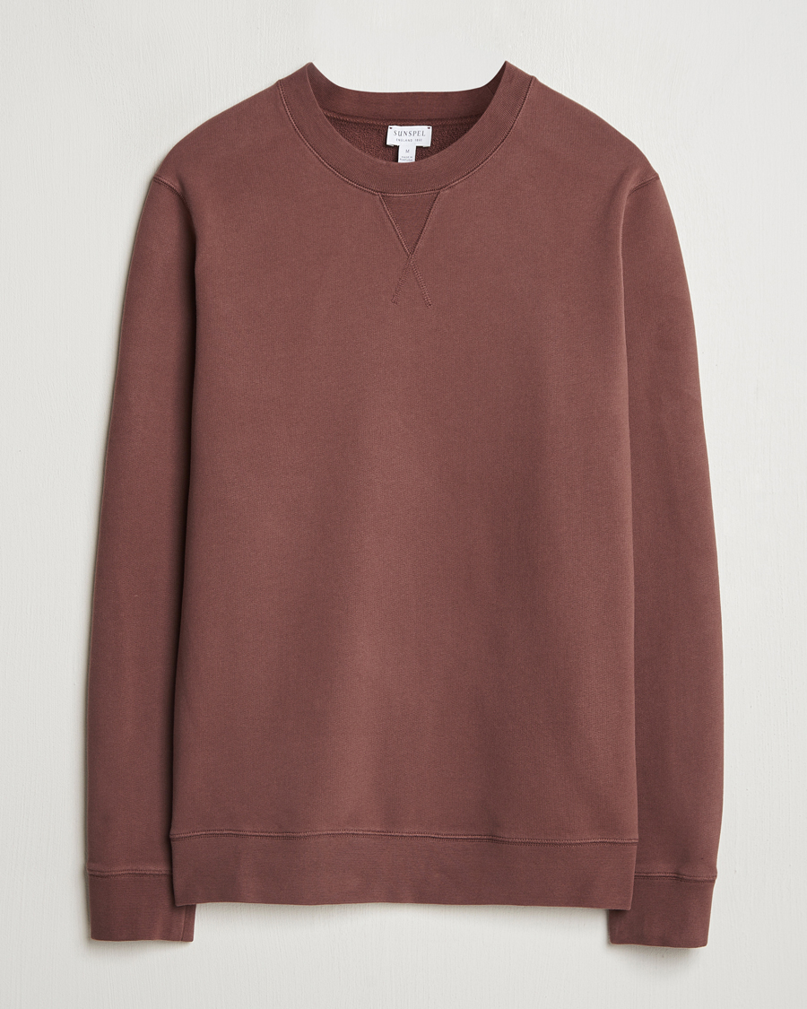 Herre | Trøjer | Sunspel | Loopback Sweatshirt Cocoa Brown