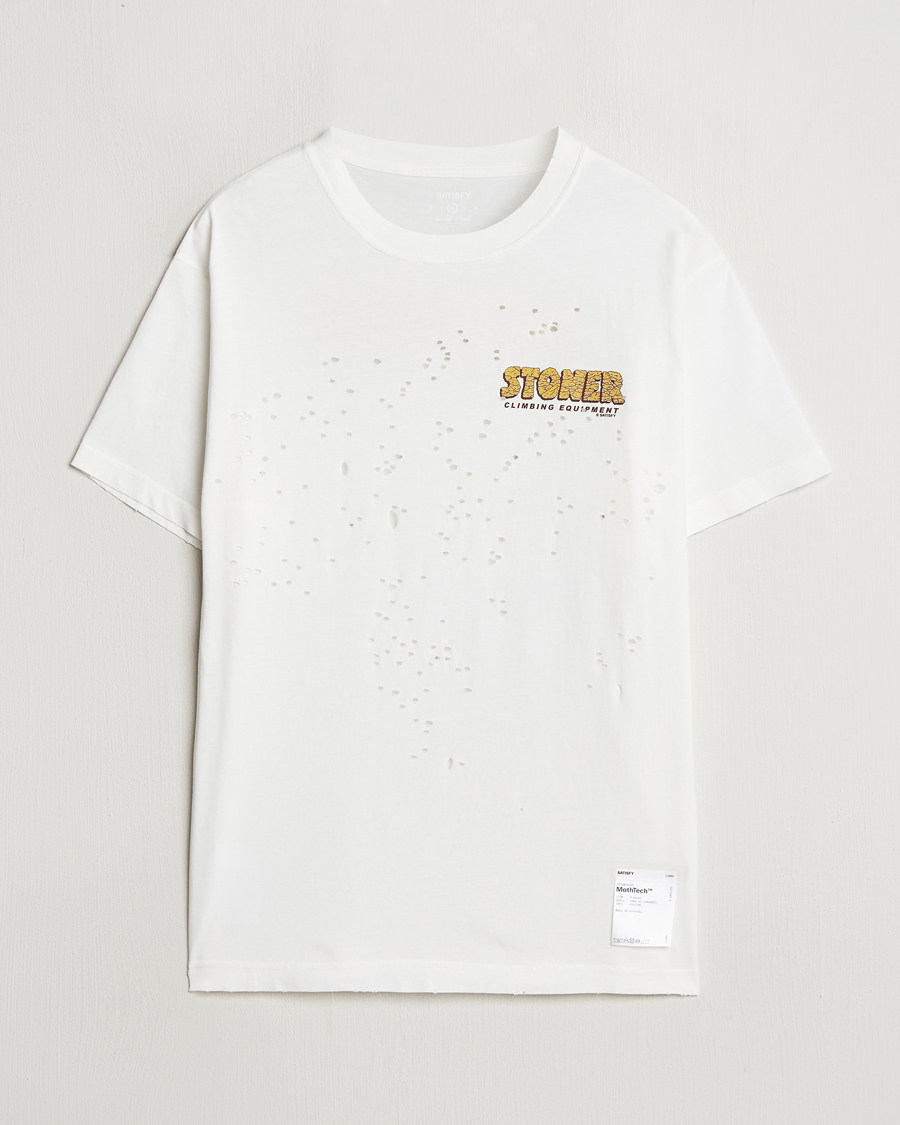 Herre | T-Shirts | Satisfy | Stoner MothTech T-Shirt Off White