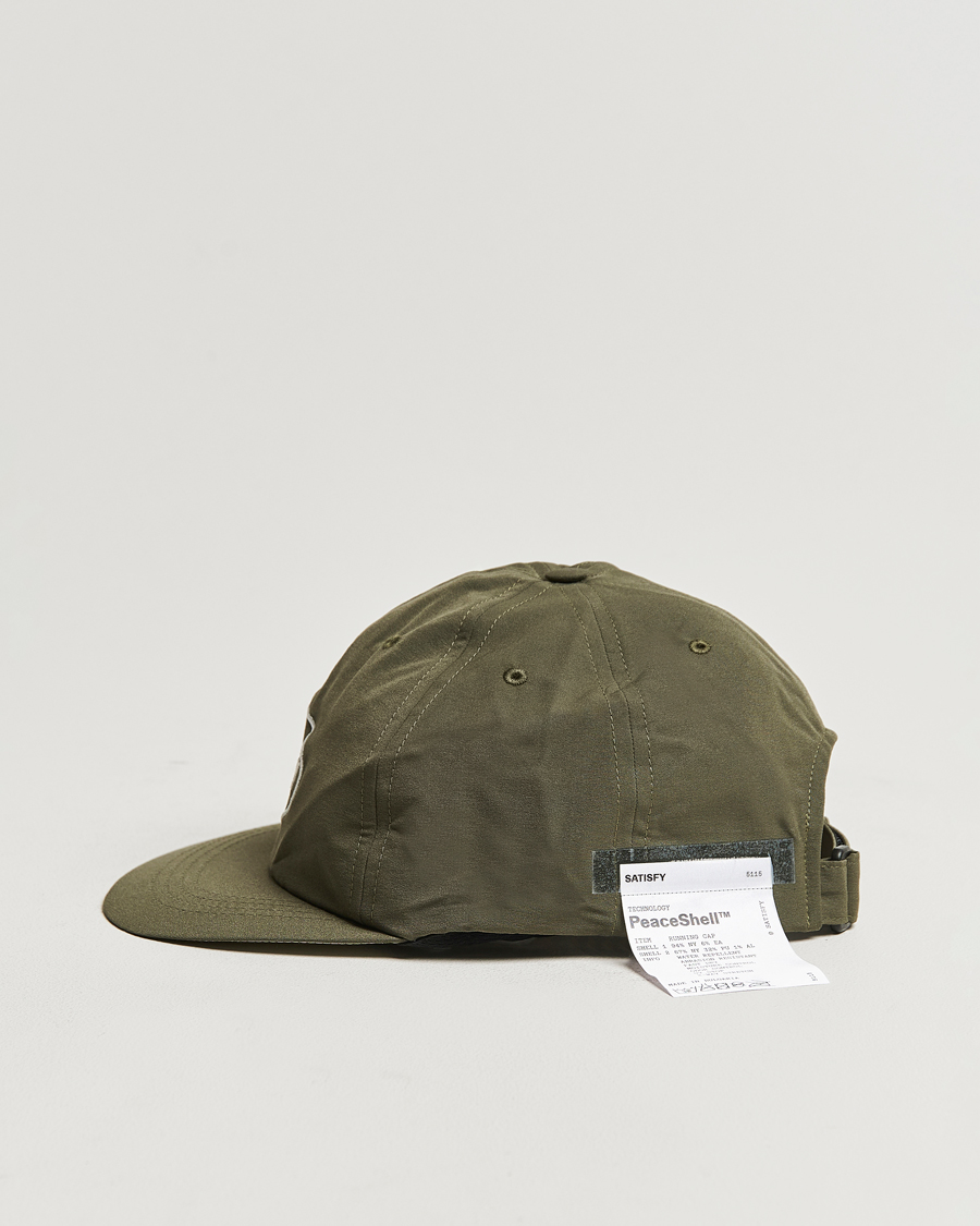 Herre | Satisfy PeaceShell Running Cap Olive | Satisfy | PeaceShell Running Cap Olive