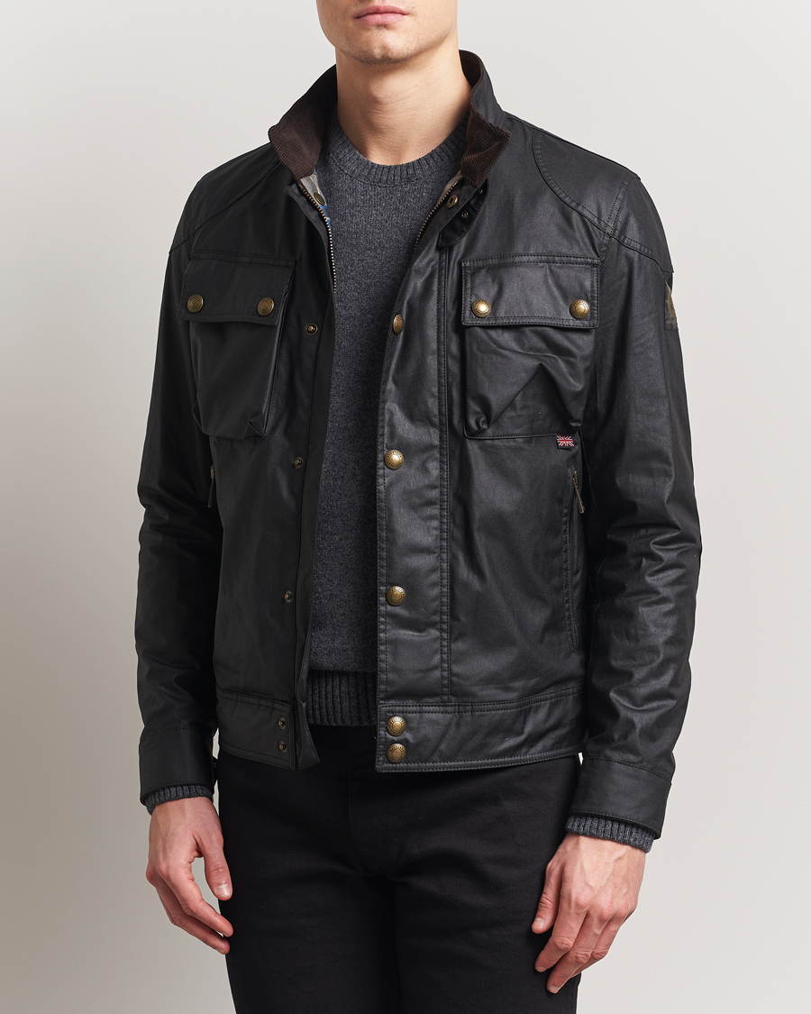 Herre | Jakker | Belstaff | Racemaster Waxed Jacket Black