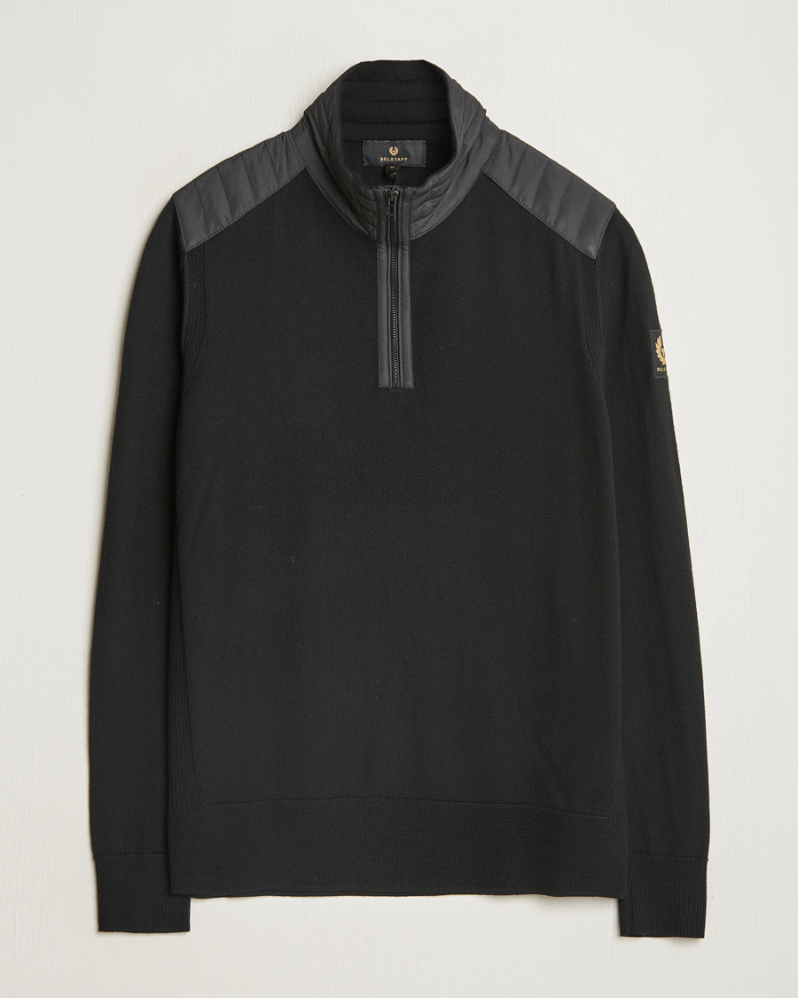 Herre | Trøjer | Belstaff | Kilmington Quarter Zip Jumper Black