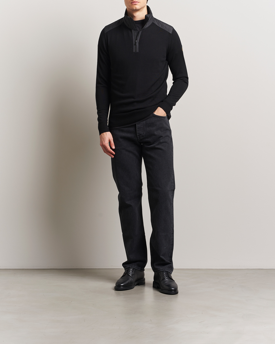 Herre | Trøjer | Belstaff | Kilmington Quarter Zip Jumper Black