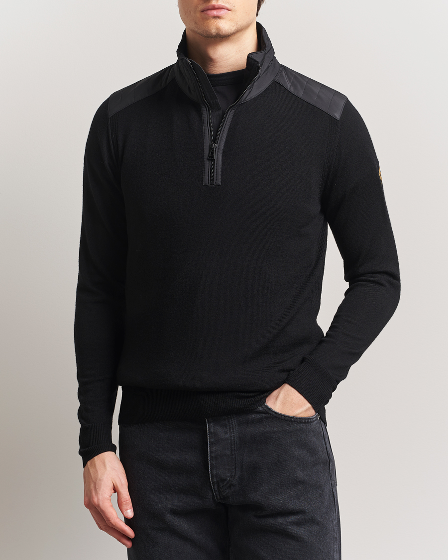 Herre | Trøjer | Belstaff | Kilmington Quarter Zip Jumper Black