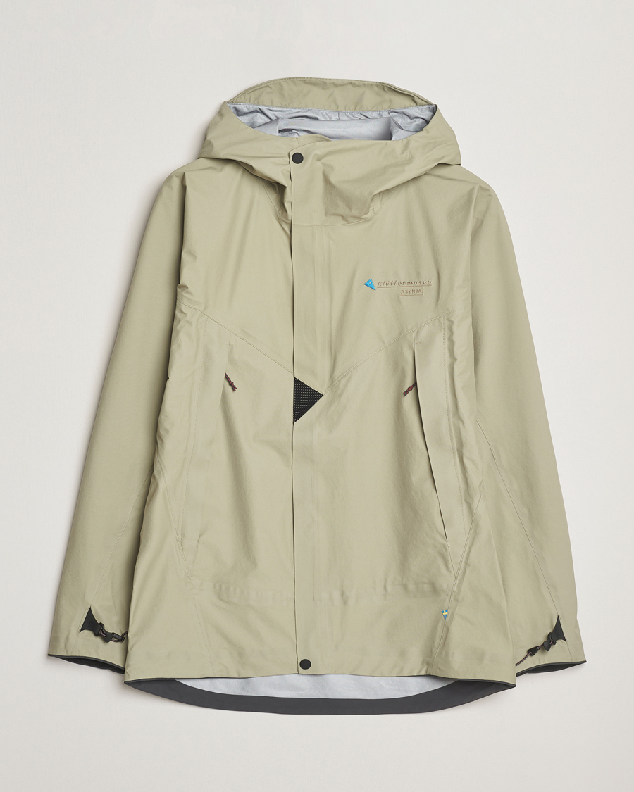 Herre | Jakker | Klättermusen | Asynja Lightweight Waterproof Jacket Silver Green
