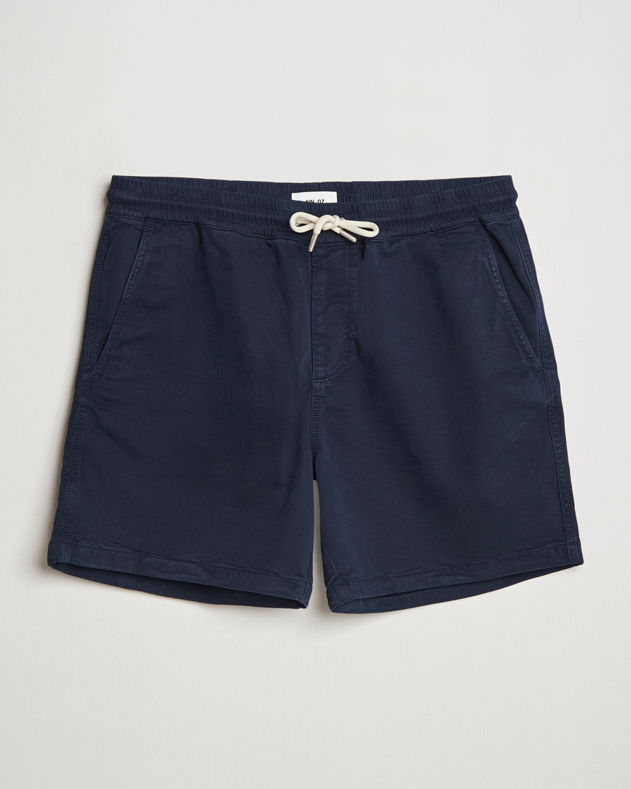 Herre | Shorts | NN07 | Gregor Drawstring Shorts Navy Blue