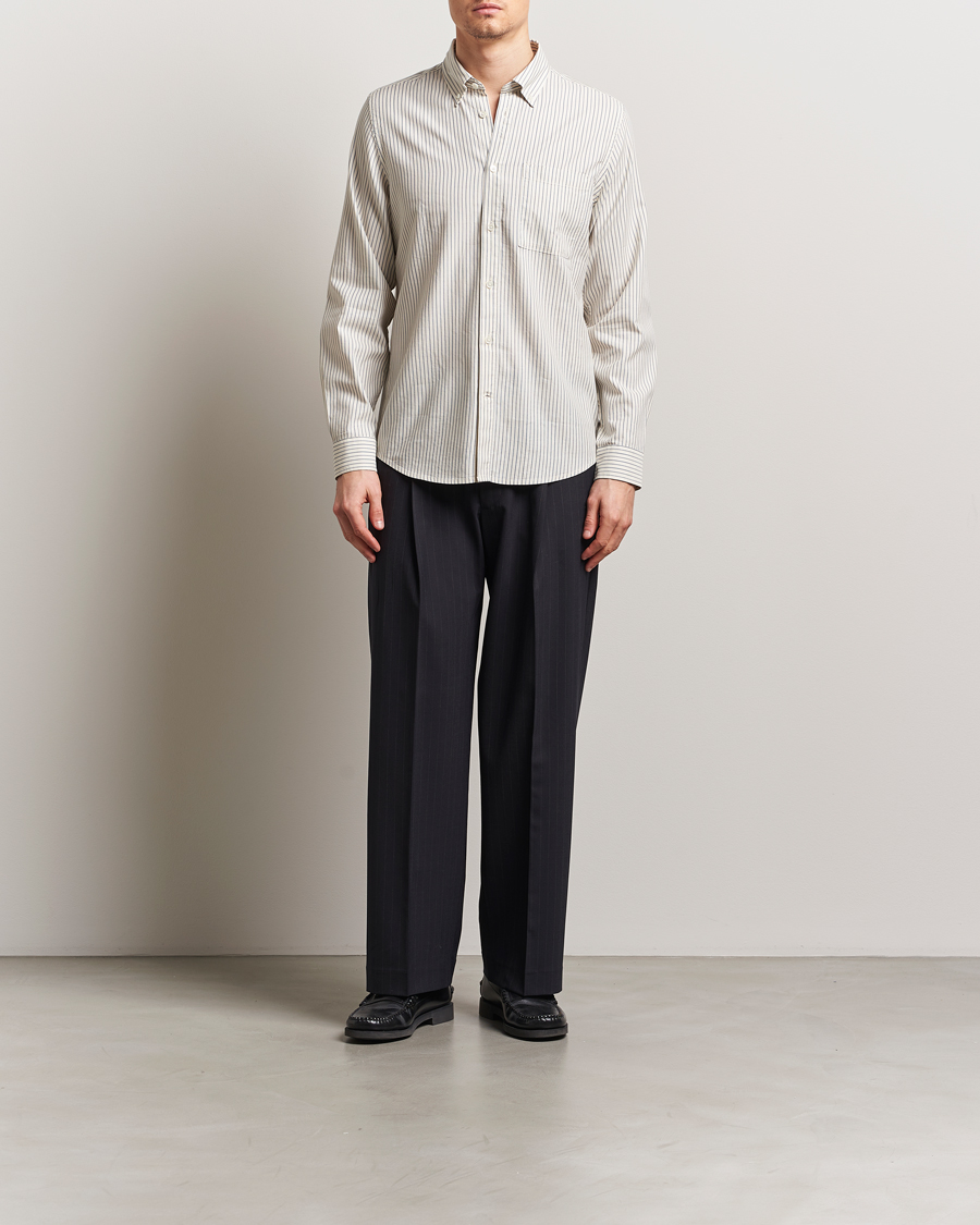 Herre | Skjorter | NN07 | Arne Tencel Shirt Sea Stripe