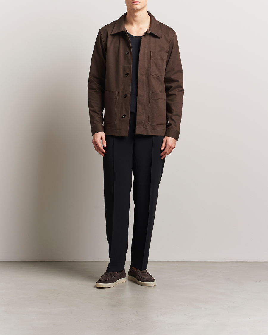 Herre | Skjorter | NN07 | Olav Pocket Overshirt Demitasse Brown
