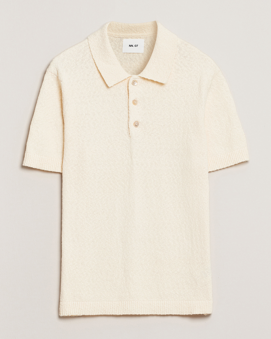 Herre | Polotrøjer | NN07 | Randy Knitted Polo Ecru