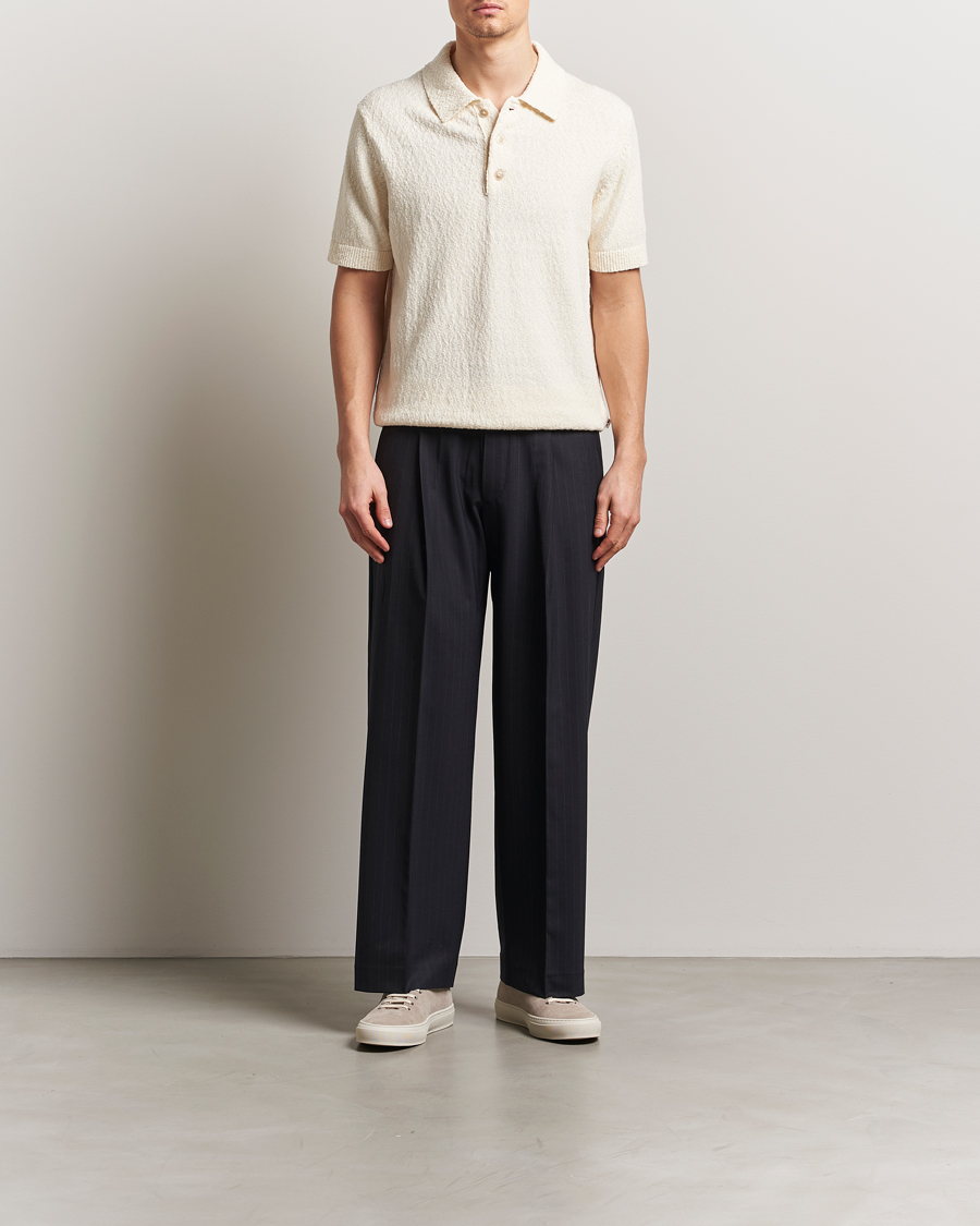 Herre | Polotrøjer | NN07 | Randy Knitted Polo Ecru