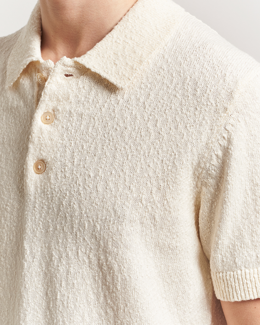 Herre | Polotrøjer | NN07 | Randy Knitted Polo Ecru