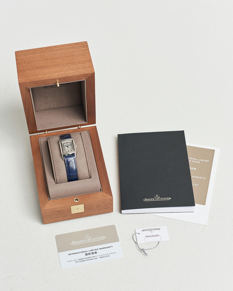 Herre | Jaeger-LeCoultre Pre-Owned Reverso Classic Monoface Blue | Jaeger-LeCoultre Pre-Owned | Reverso Classic Monoface Blue