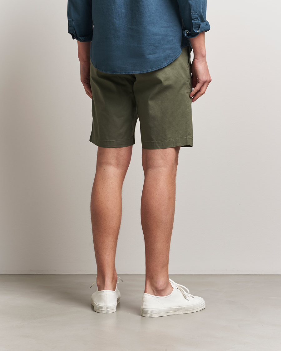 Herre | Shorts | Dockers | Slim Cotton/Linen Shorts Teal Leaf