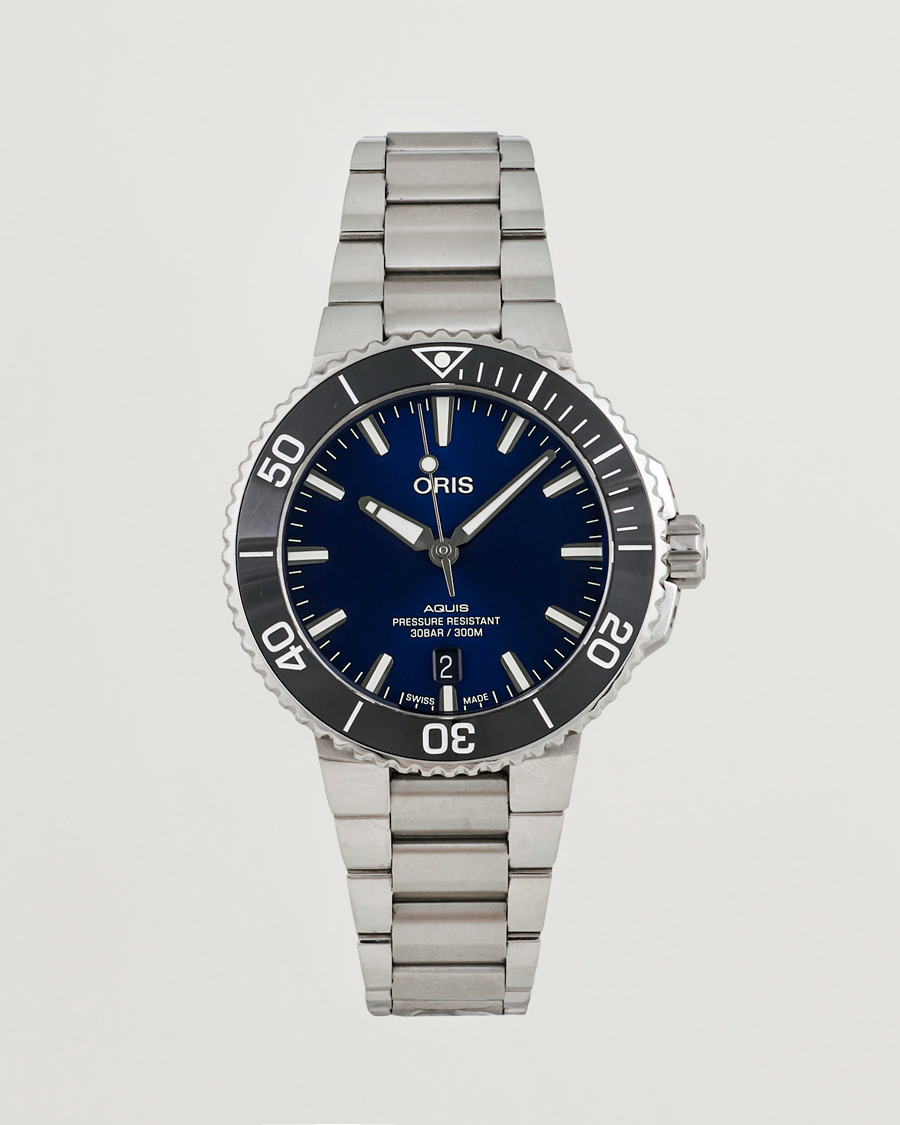 Herre | Oris Pre-Owned Aquis Date Blue | Oris Pre-Owned | Aquis Date Blue