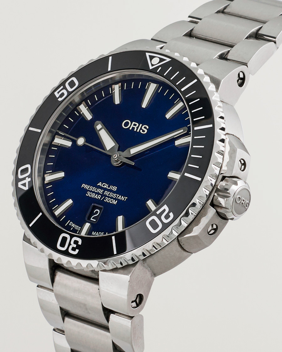 Herre | Oris Pre-Owned Aquis Date Blue | Oris Pre-Owned | Aquis Date Blue