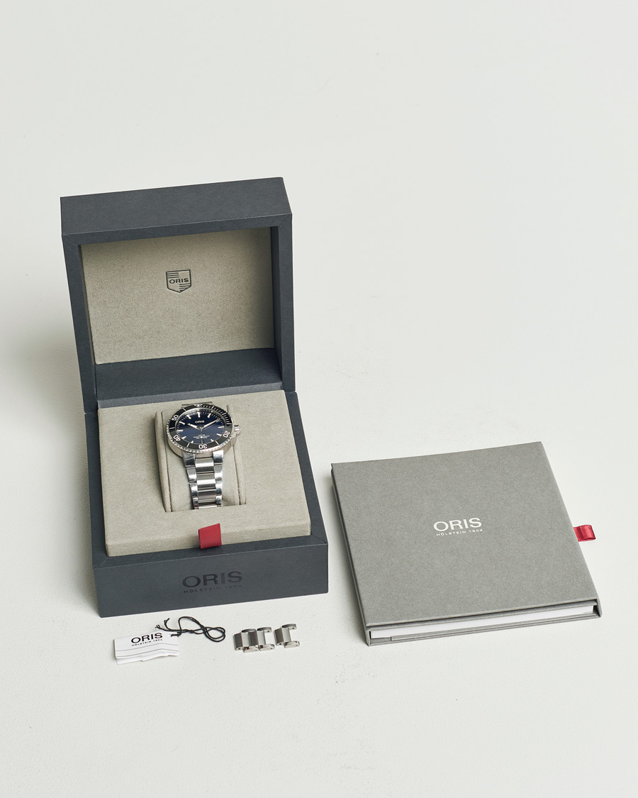 Herre | Oris Pre-Owned Aquis Date Blue | Oris Pre-Owned | Aquis Date Blue