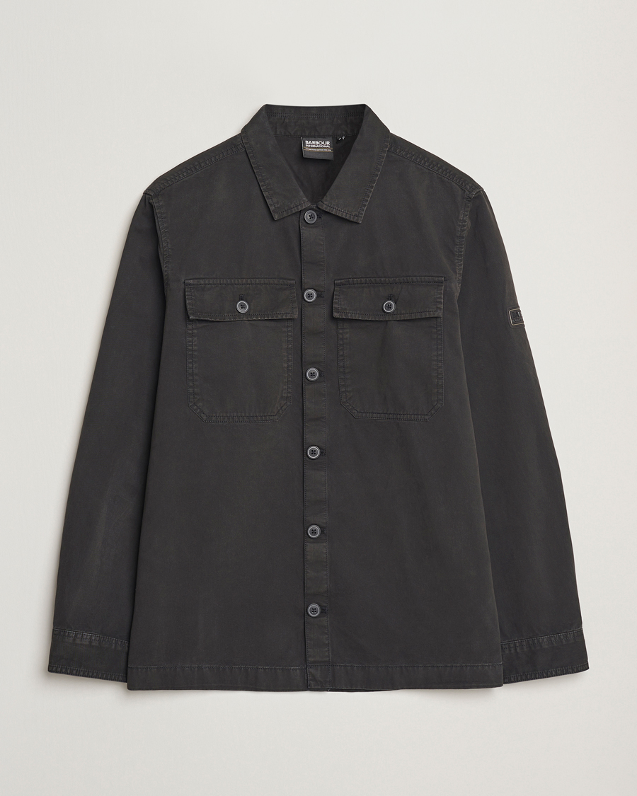 Herre | Skjorter | Barbour International | Arlo Cotton Overshirt Black