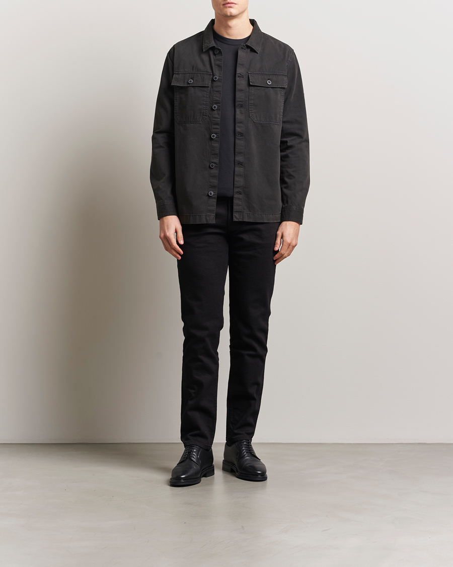 Herre | Skjorter | Barbour International | Arlo Cotton Overshirt Black